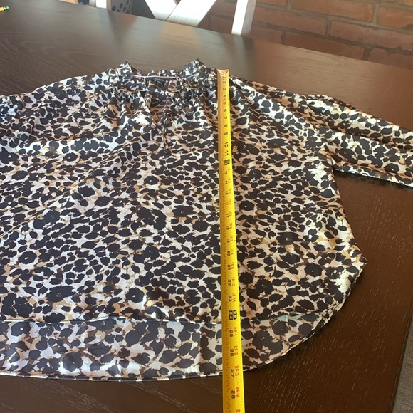 Sanctuary women’s animal print blouse women’s size small oversized office fall - Picture 11 of 11